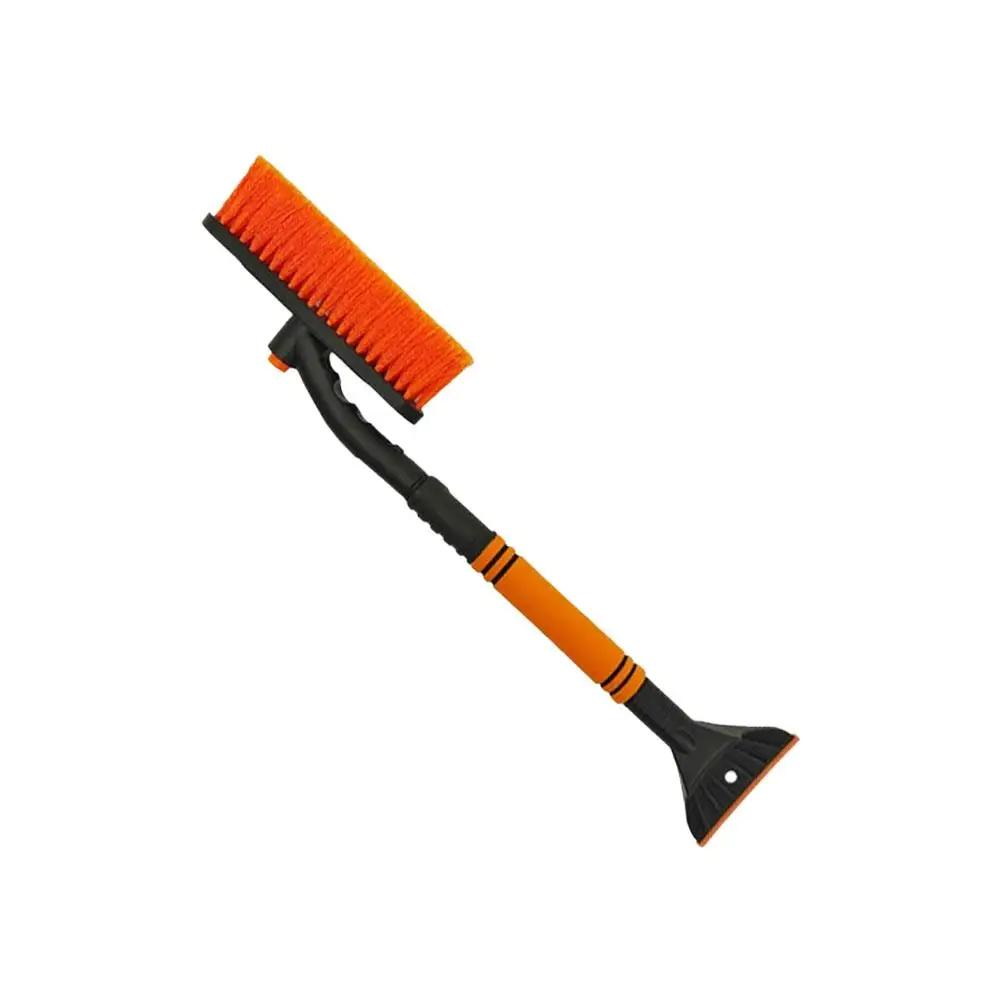 

New Multifunctional Snow Shovel Windscreen Shovel Scraper Car Cleaning Long Tools Soft Windscreen Brush Microfibre Handle T0J4 оранжевый