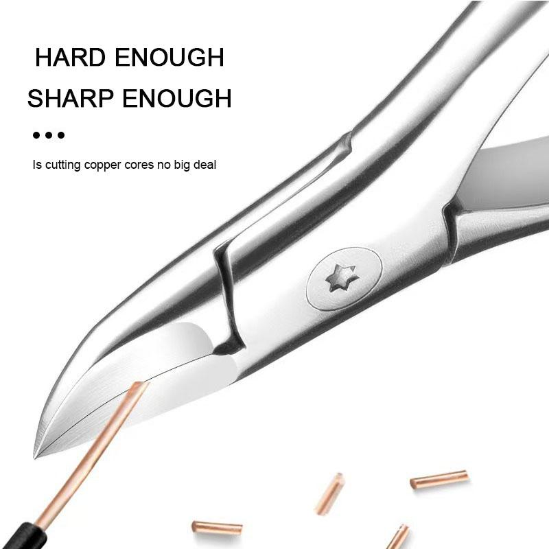 Professional Nail Clipper Nail Scissors Anti-Splash Nails Clippers Stainless Steel Pedicure Tools Deep Into Nail Grooves ZJJ03