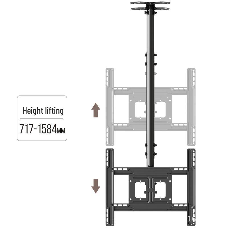 Universal Retractable Swivel LCD TV Ceiling Mount Bracket