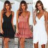 Boho Women Summer Short Mini Dress Evening Cocktail Party Beach Sundress Dresses