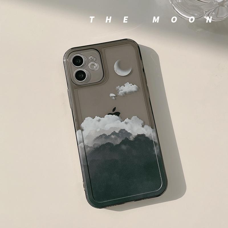 Night Sky Cloud IPhone 16 Apple 13 Mobile Phone Case 15 All Inclusive Applicable X 14 Pro Case 12 Transparent 14pro