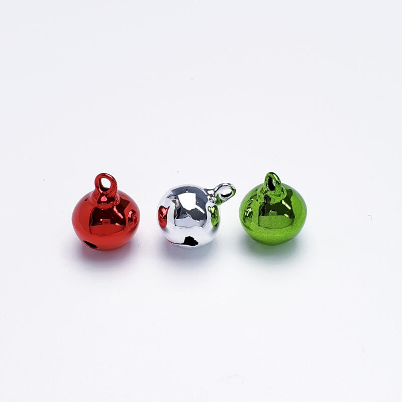 Metal Christmas Color Drop Pendant Pet Bell Keychain Material