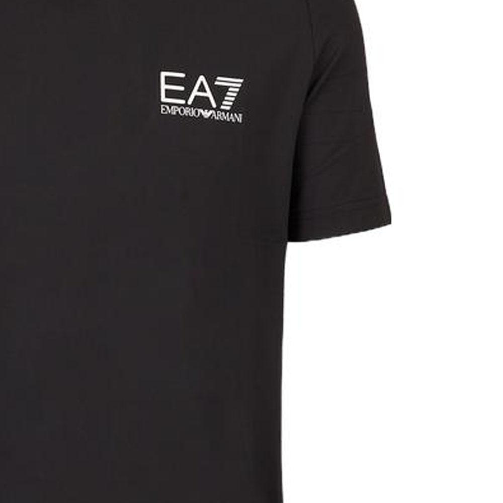 Emporio Armani EA7 SS23 Letter Logo Printed Mesh Short Sleeve T-Shirt Men tops Black 8NPT22-PJEMZ-1200