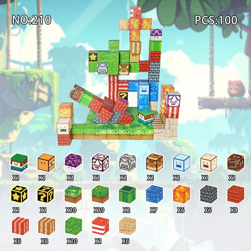 

Магнитные кубики-конструкторы - Развивающий набор игрушек «Сделай сам» для детей 2.3 x 2.3 CM