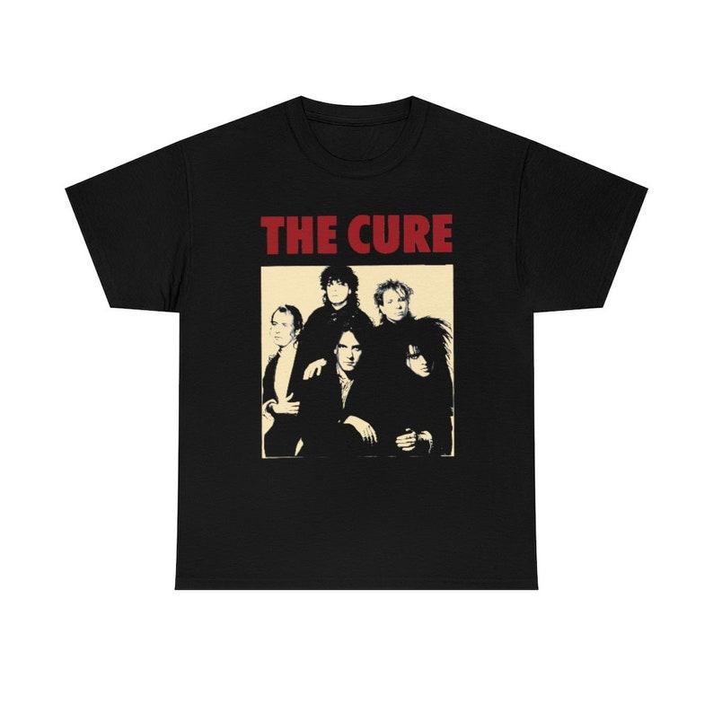 

230 Gsm 100% Cotton The Cure 1990 New Wave Unisex T Shirt 3XL чорний