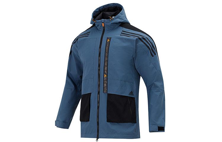 Adidas Jackets Men s Blue Hooded Moderate Other HE7402 S