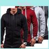 Stylish Men's Outwear Winter Hoodies Cozy Warm Jumper With Hooded Design
