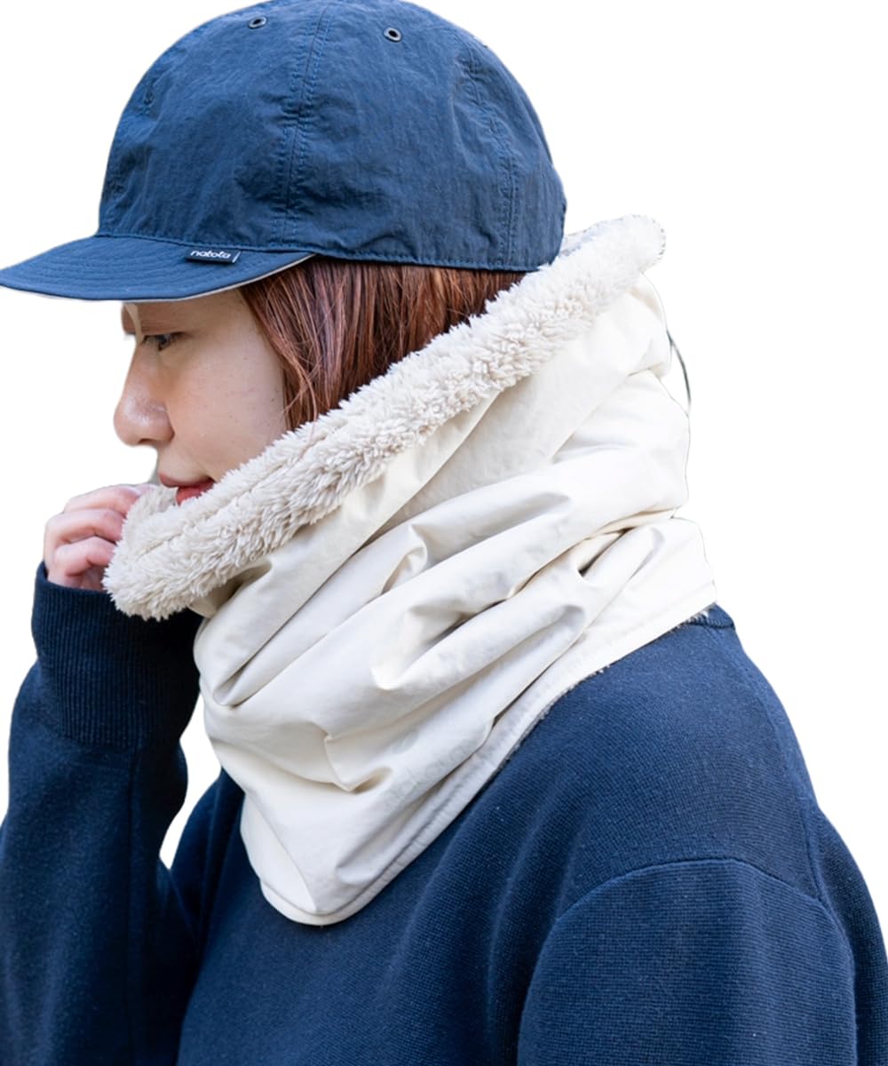 

Тканевый шарф-снуд Nakota с тканью буа для тепла, идеально подходящий для активного отдыха зимой. Размер подходит. 60/40 Грелка, Снуд, Тепло, бежевый