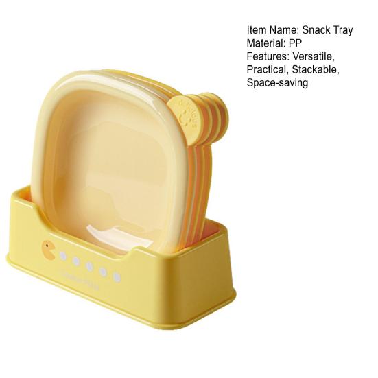 4 Stück/Set Spucknapf Snackschale Haushalt Esstisch Müllteller Party Abendessen Geschirr Stapelbare Obstteller