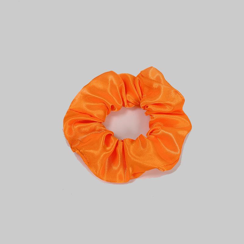 European-American Satin Pleated Hair Tie - French Minimalist Design