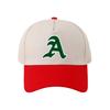 Color matching hard top five-piece baseball cap women's fashion A letter printing breathable cap outdoor sun hat