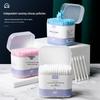 Double-Ended Pointed Cotton Swabs for Makeup Removal - Fine Tip for Lips & Eyes, Round Tip for Beauty Application.