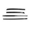For VW Tiguan R-Line 2026-2026 ABS Black Honeycomb Style Rear Bumper Fog Light Lamp Cover Trims Car Auto Accessories
