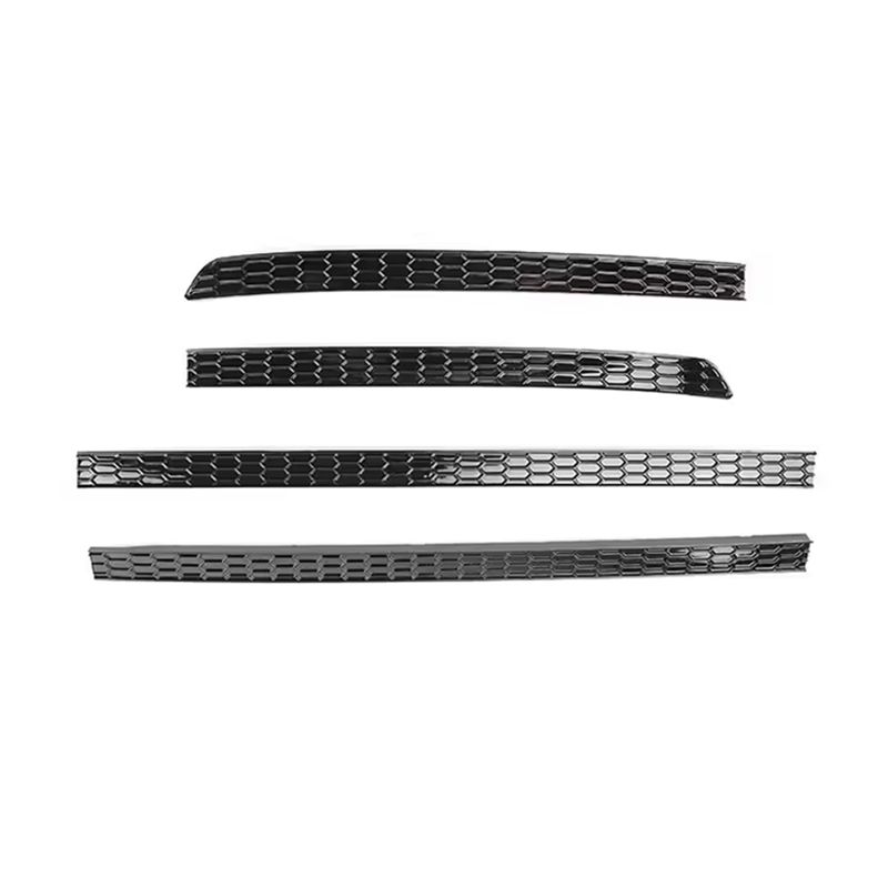 

For VW Tiguan R-Line 2026-2026 ABS Black Honeycomb Style Rear Bumper Fog Light Lamp Cover Trims Car Auto Accessories
