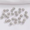 Round Spacer Beads for Jewelry Making Gold Silver Color Copper Beads Separators