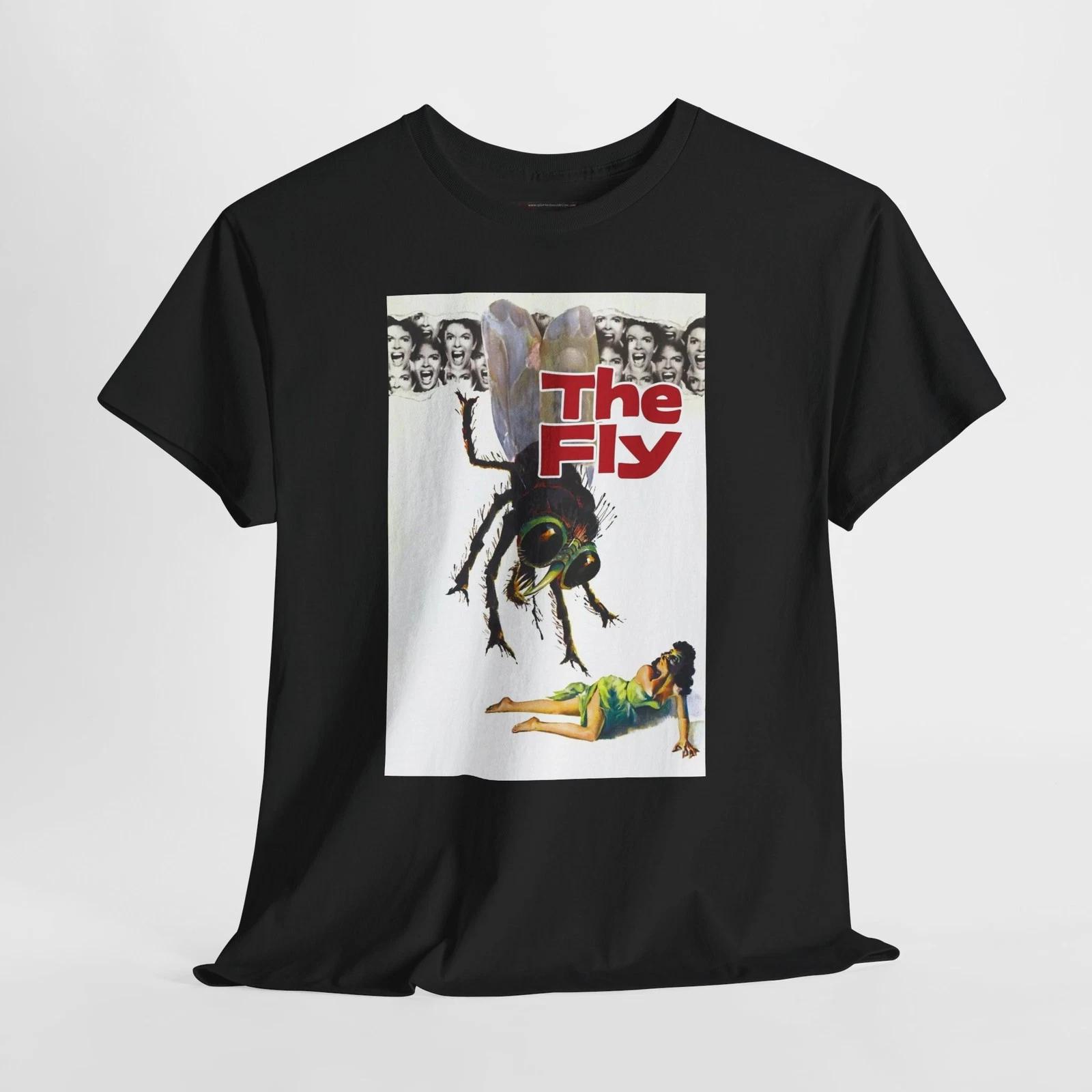 The Fly 1958 Retro Movie Poster Horror Unisex Graphic T-Shirt S