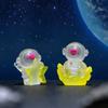 1Pcs Luminous Astronaut Resin Spaceman Figurine Home Decor Glowing Miniature Desktop Home Decoration Accessories