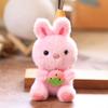Animal Plush Bunny Charm With Super Soft Short Plush For Kids Gift And Accessories
