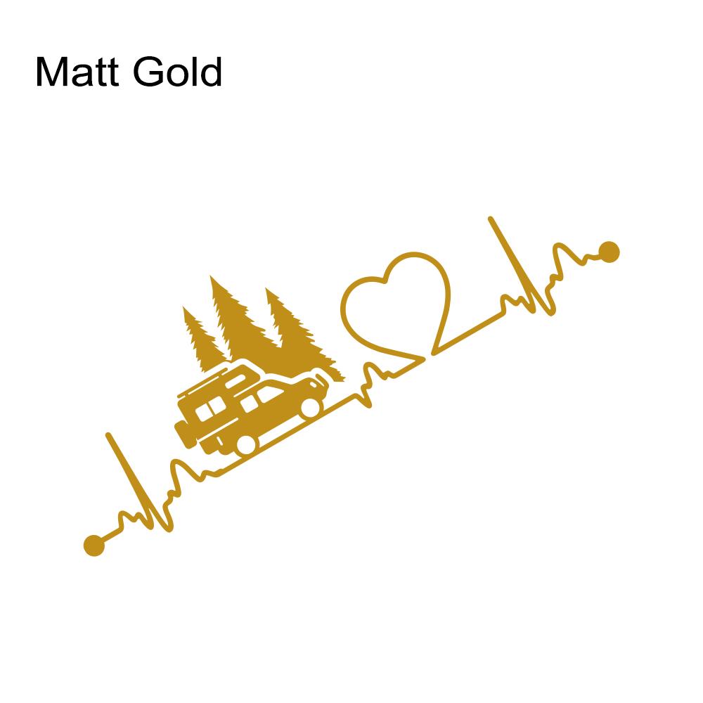 Car Window Side Sticker Fit Pickup Truck Camper Graphics Heartbeat Trees Decor Decal Vinyl Film Cover Auto Tuning Accessories