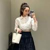 2025 New Bag Women's Pebble Bucket Bucket Bag Imported Leather One Shoulder Crossbody Portable Large Capacity