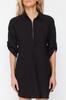 Women's Dress New Season Fashion Blue Mini Woven 100% Cotton Beach Dress