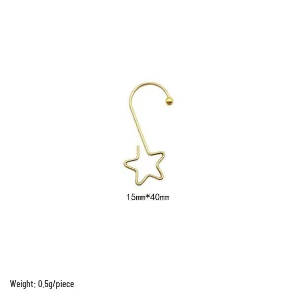 

Набор ornaments для Рождественской елки: Звезда и Шары: Включает бусины, носки и крючки Star-shaped Bead [Single Piece] золотой