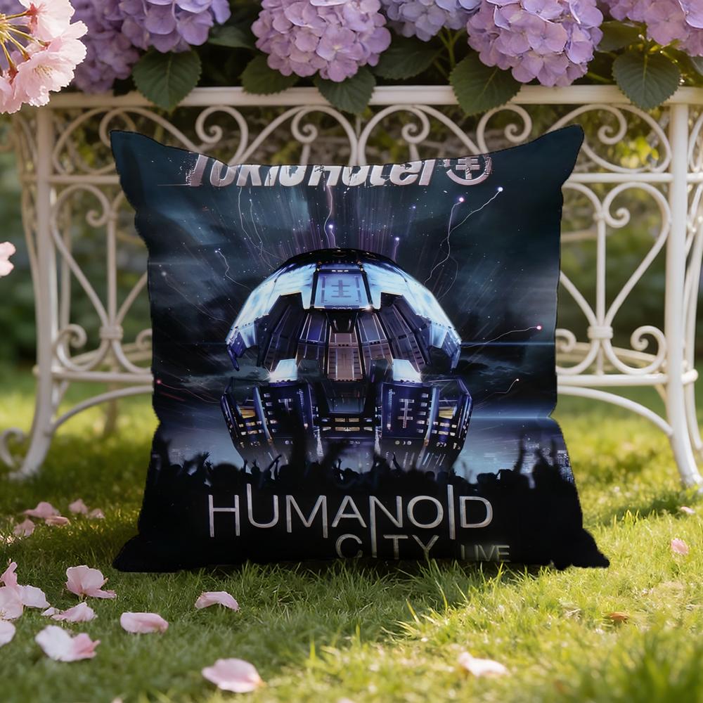 Band T-Tokio H-Hotel Cushion Cover Home & Car Dual-Scene Pillow Cover: Reversible for Premium Comfort
