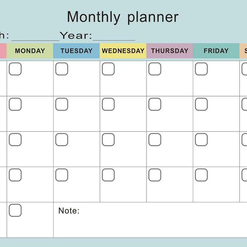 

Магнитный ежемесячный еженедельный планировщик календарь таблица сухого стирания доски доска