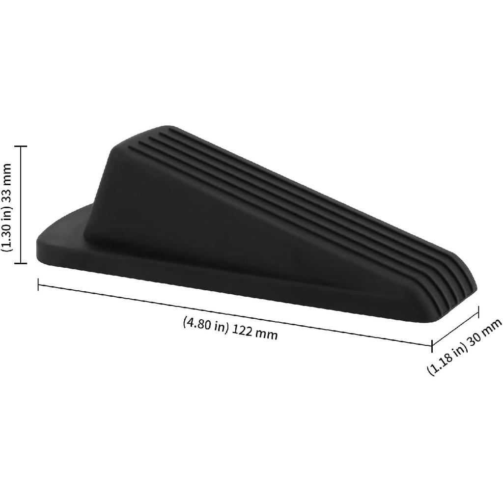 KEILEOHO 10 Pack Door Stoppers, Rubber Door Stoppers for Bottom of Door, Rubber Stoppers Wedge for Bottom, Stackable Door Stops of Door Tile,