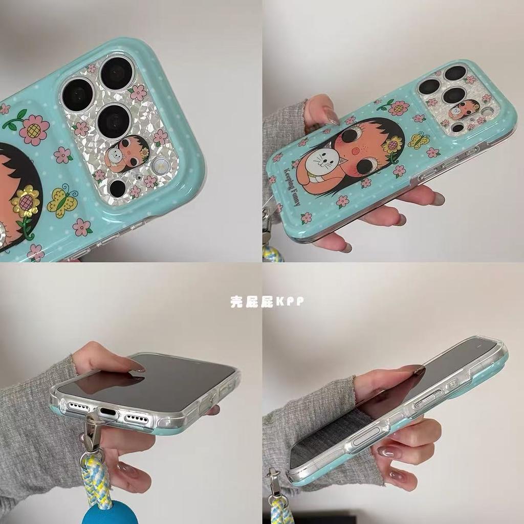 Pink flower cute girl ins15 for 17pro apple 17ProMax mobile phone case iPhone16Pro
