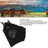 Horse Mesh Fly Mask Breathable Elastic Horse Face Mask With Ears Protection Riding Equestrian Equipment Black