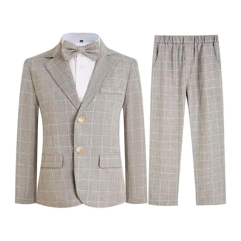 2025 Autumn Boys' Three-piece Suit Set