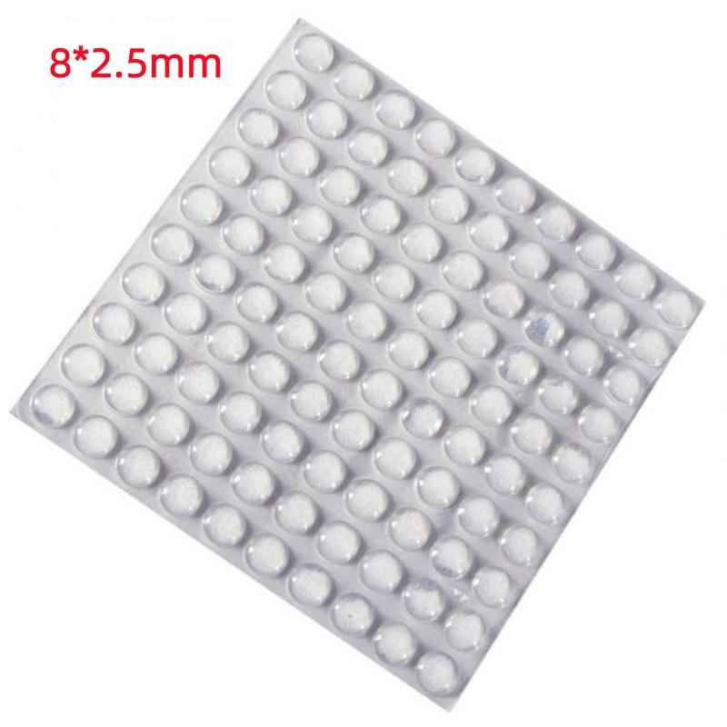 100Pcs Hot Sale Self Adhesive Round Silicone Rubber Bumpers Soft Transparent Black Anti Slip Shock Absorber Feet Pads Damper