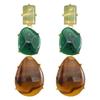 Vedawas Colorful retro-geometric resin earrings, simple banquet holiday earrings women jewelry
