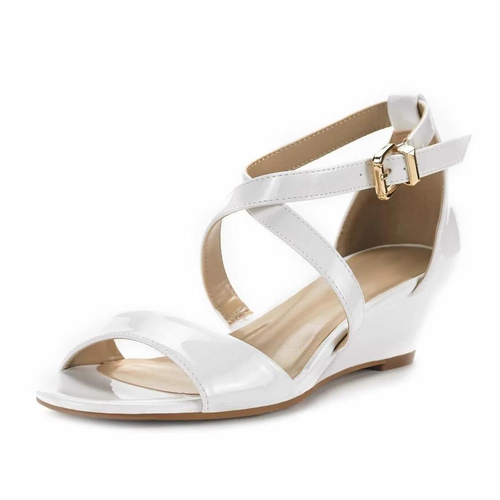 Damen Sandalen Sommer Neu Lässig Keilabsatz Plateau High Heels Weiblich Atmungsaktiv Offene Zehen Sandale Damen Designer Luxusschuhe