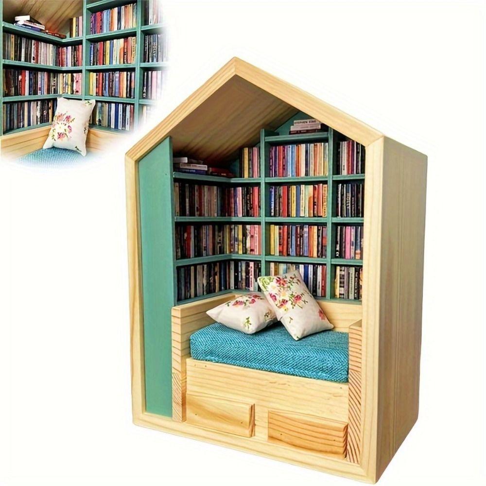 Kreatives Anti-Angst-Bücherregal Stressabbau Mini-Bücherregal Fidget-Spielzeug Bücherregal-Dekor