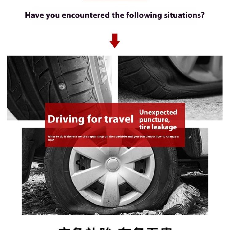 Strong ABS & Metal Tire Repair Set Comprehensive Solution Puncture Fixing for Roadside Emergencies On Car Trucks Bikes