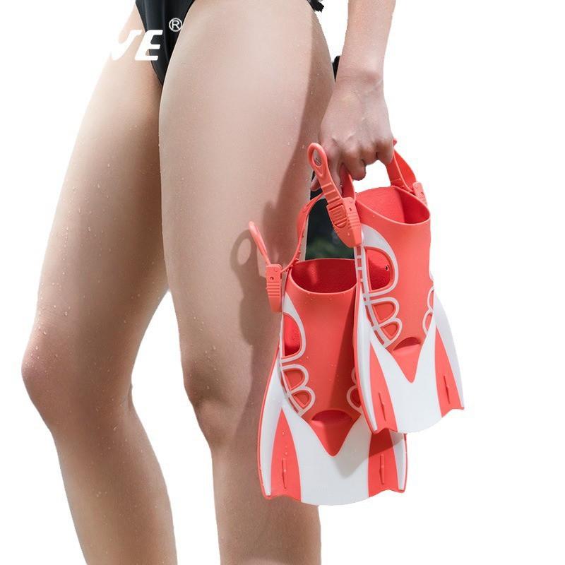 Adjustable Swimming Fins Freestyle Training Snorkeling Adults Unisex TPR Foot Protection