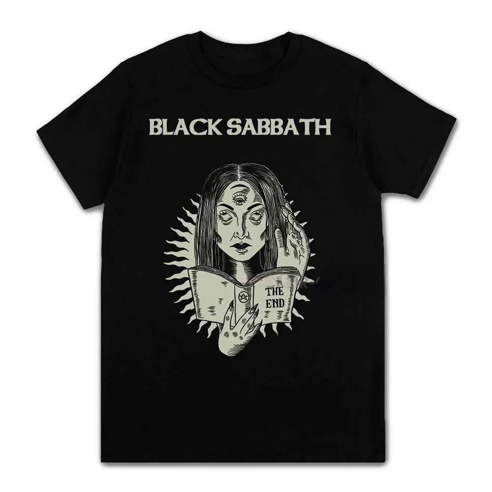 Black Metal Rock Band T Shirt Black Sabbath Men Women Black Oversized Short Sleeve Plus Size T Shirt Unisex Streetwear Clothing