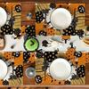 Eerie Pumpkin Designs Table Mats Halloween Pumpkin Table Runner Portable Placemat for a Eerie Dining Experience