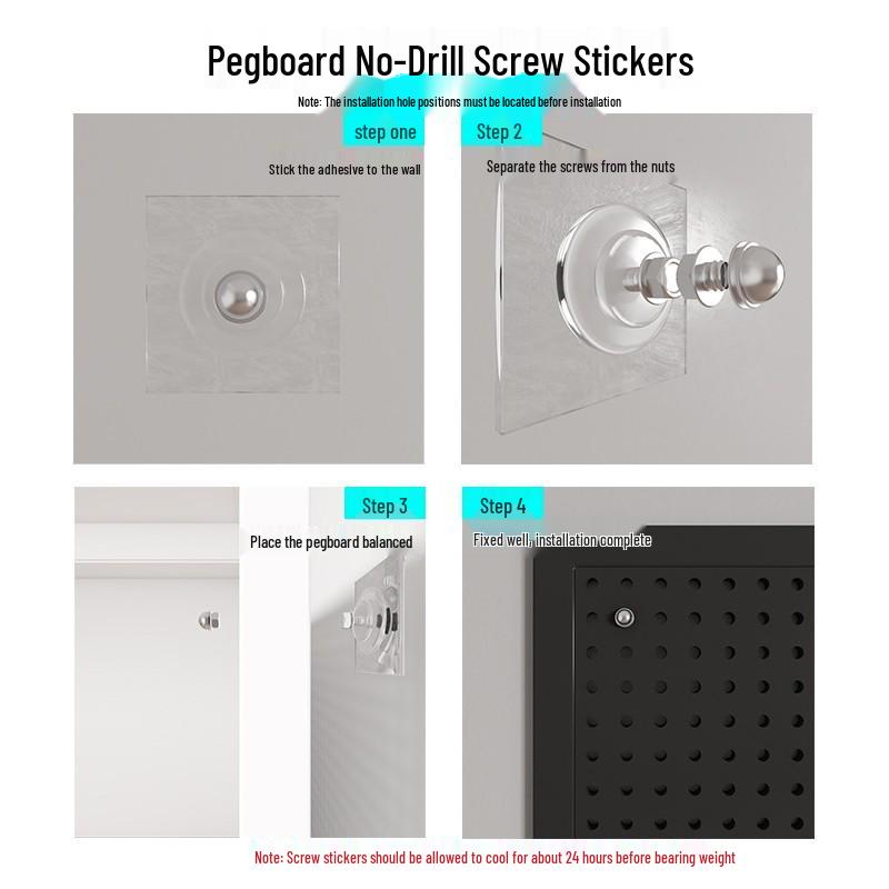 Wandmontiertes Lochplatten-Aufbewahrungsregal für Schmuck, Werkzeuge und Zubehör