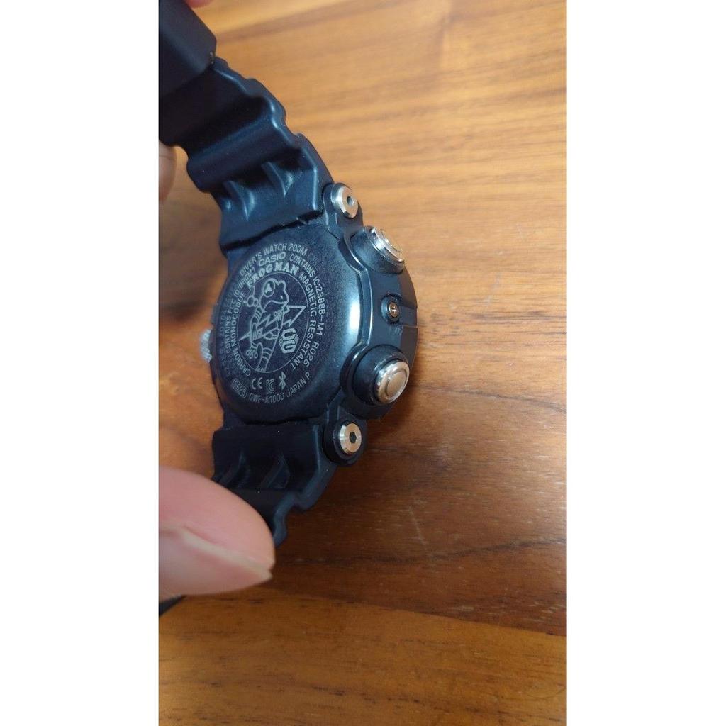 Used CASIO G-SHOCK FROGMAN GWF-A1000 Black Radio Solar