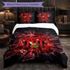 West Bromwich Albion Football 3 Piece Bedding Set Soft Duvet Cover Set with Pillowcases Printed Bedroom Decor Set for Home