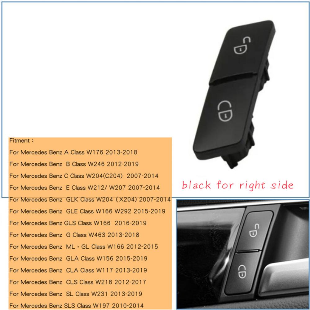 2025 Gorące Wyścigi Grillów Wnętrze Samochodu Przycisk Odblokowania Drzwi Pokrywa Wymienna Dla Mercedes Benz Klasy A B C E GLK ML GL W204 W