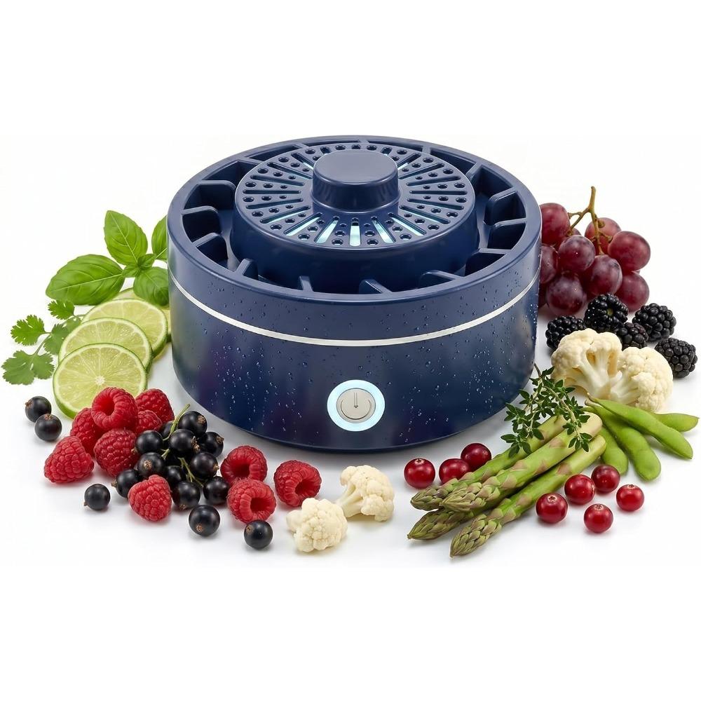 Produce Cleaner with Vortex and High-Frequency Vibration, Portable Fruit and Vegetable Washing Machine, OH-ion Food Purifier