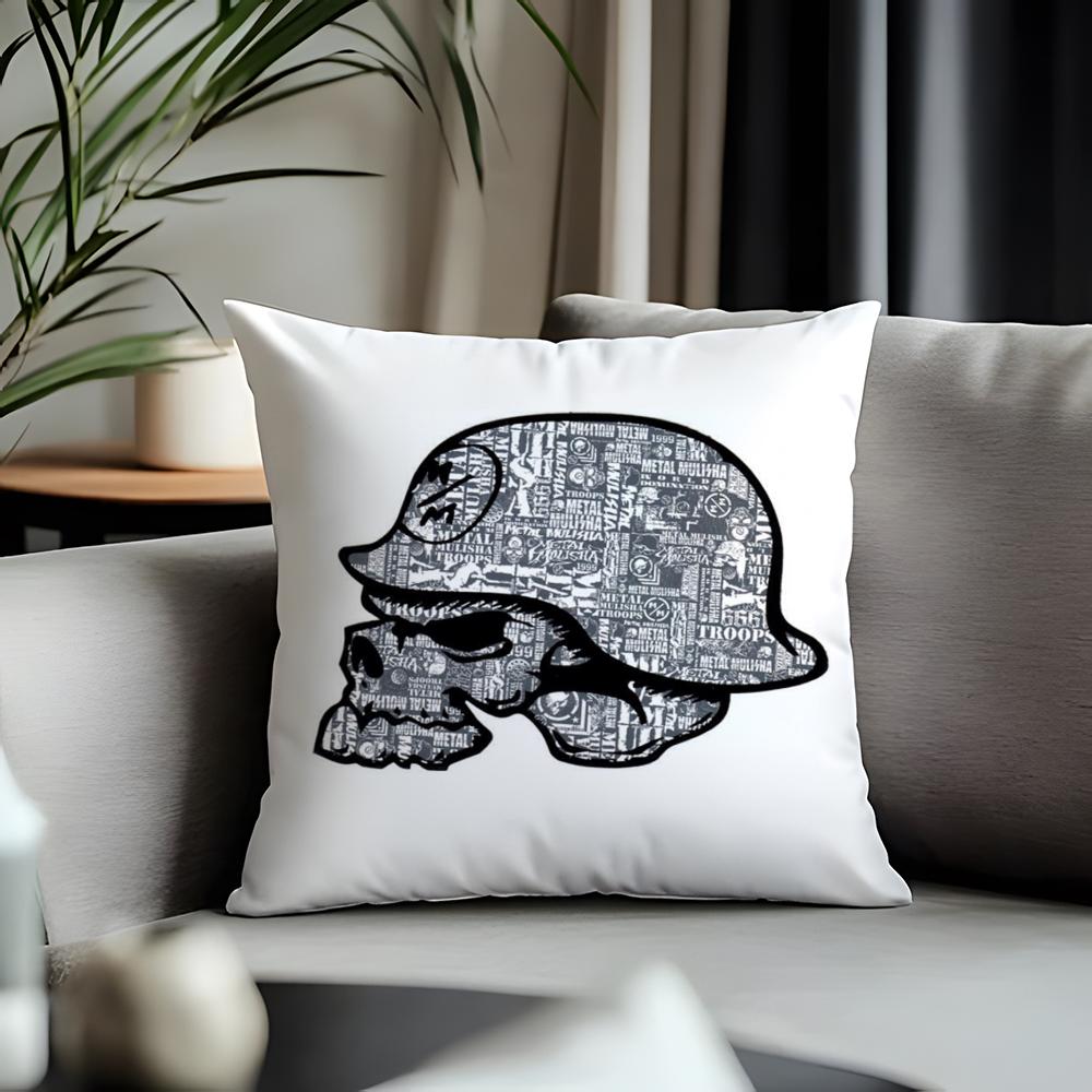Viral MMetal Mulishaed Cushion Cover Antidustmite Pillowcase Invisible Zipper Silky Short Plush Sofa Cushion Cover