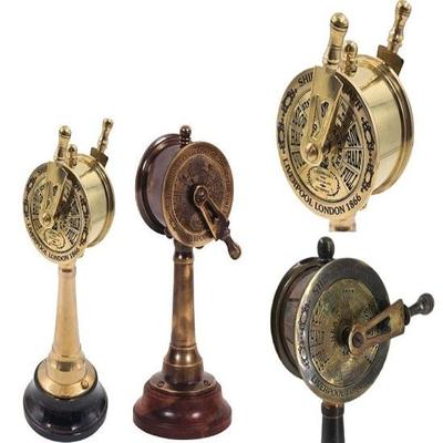 Set van 2 Antieke Nautische Messing Scheepstelegrafen met Verzameldecor 17,78 cm