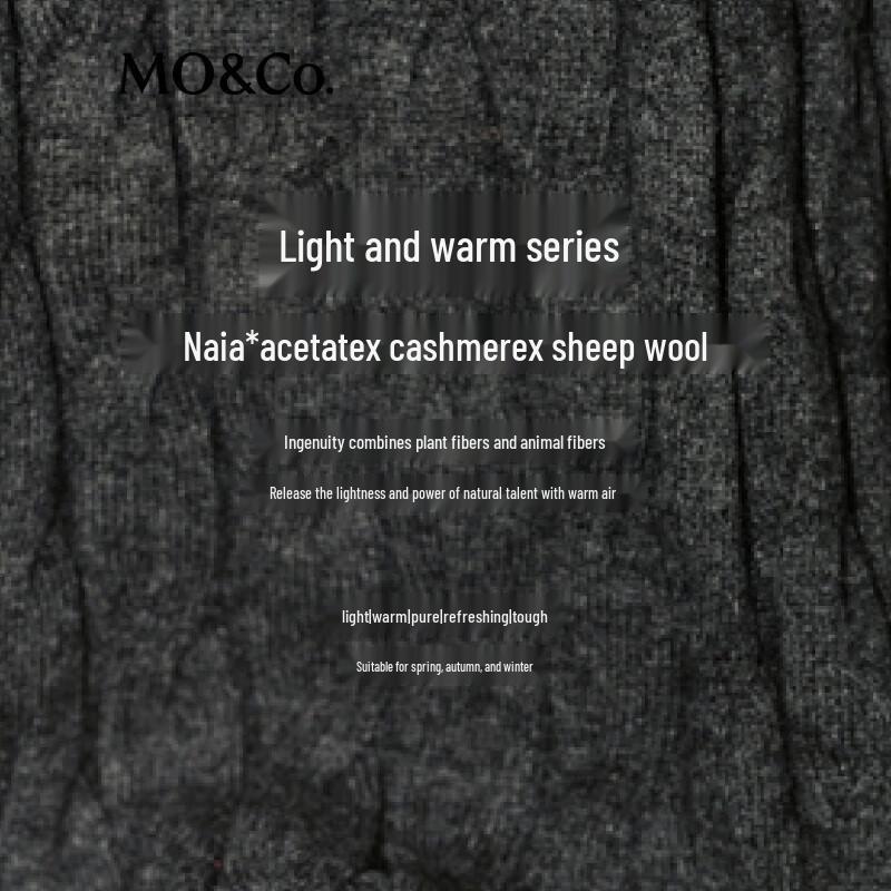 MO&Co. 2024 Winter Acetate Cashmere Knit Straight-Leg Pants