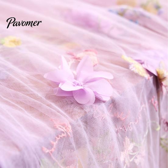 Bridal Shower Table Overlay Lace Embroidery Floral Tablecloth, 3D Flower Tulle Sheer Cover, Seasonal Wrinkle Resistant Tablecloth Colorful Cloth