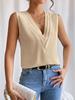 Women's Seasonal Women's T-shirt Women's Solid Color Casual Loose Sleeveless Top Casual Fashion Sleeveless Top